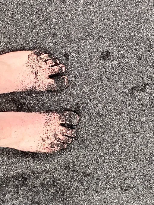 black sand beach black sand beach