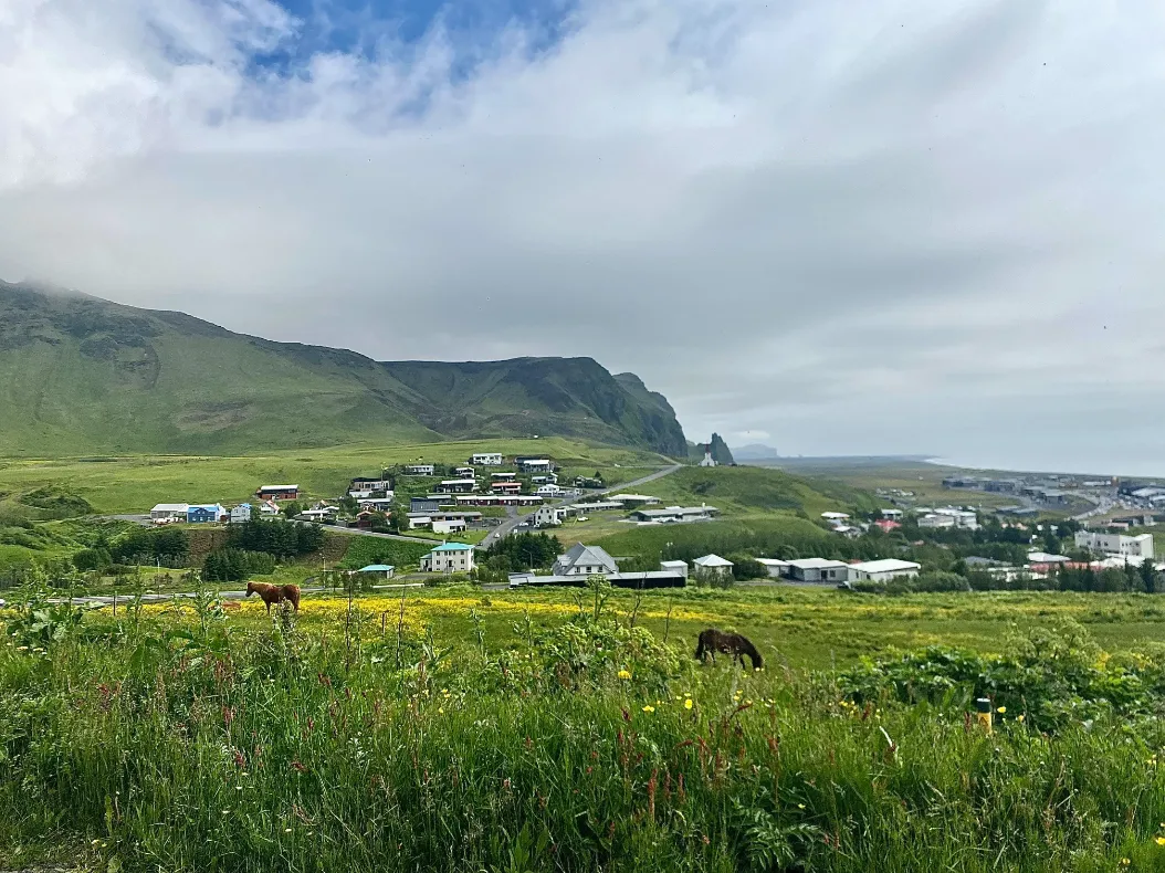 looking out over Vik looking out over Vik