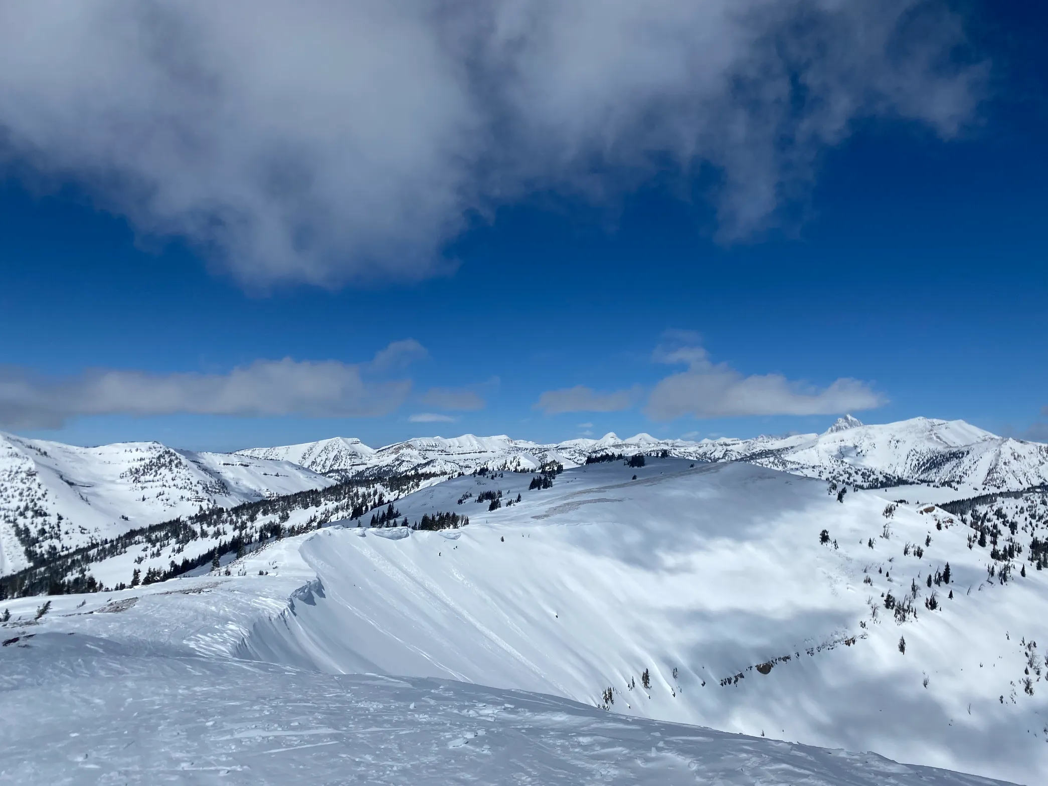 top of mount glory mt teton pass wyoming idaho