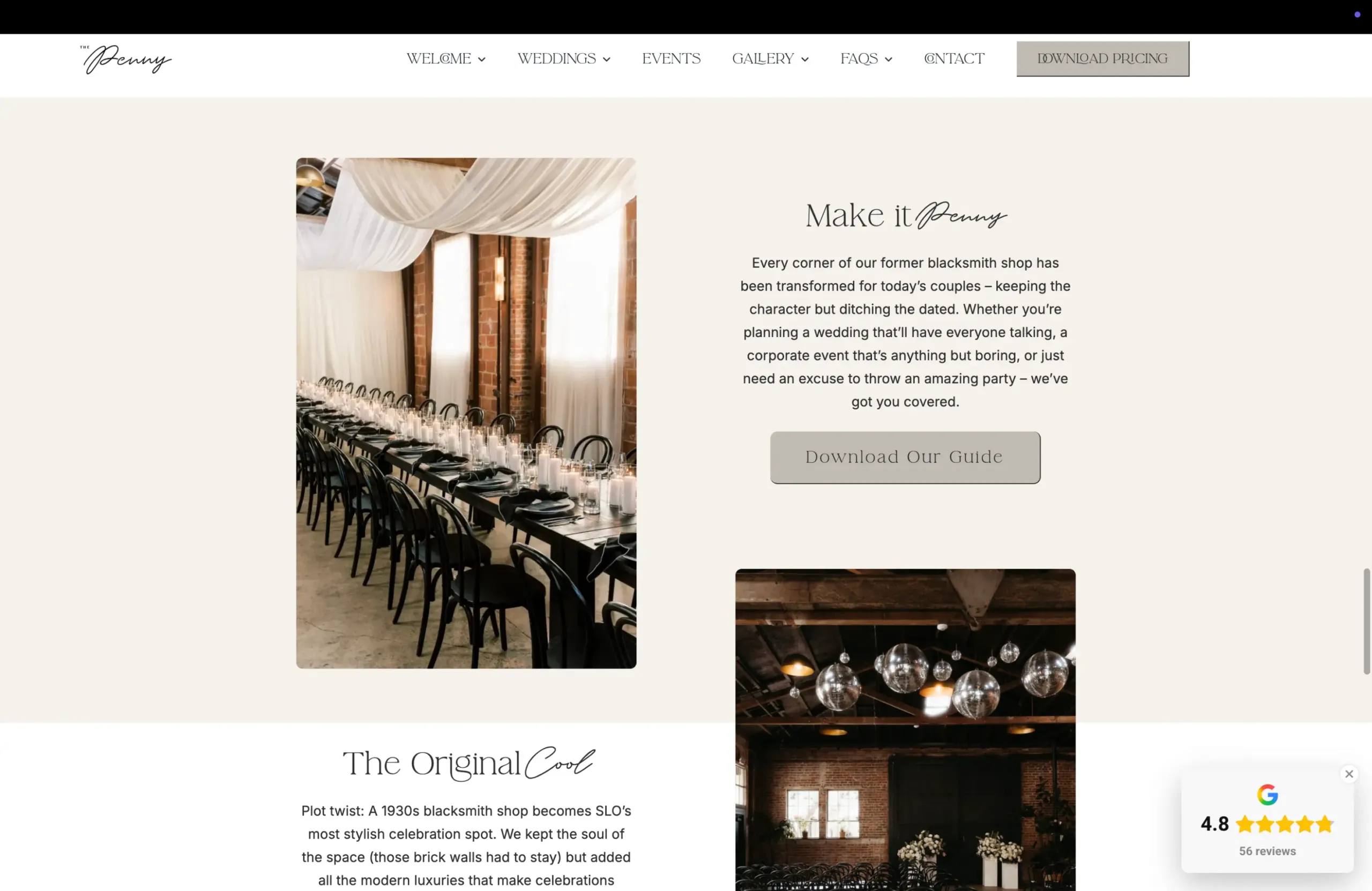 Wedding Venue Web Design Examples