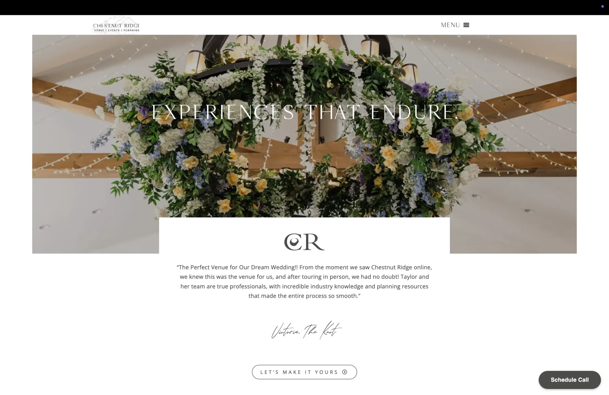 Wedding Venue Web Design Examples